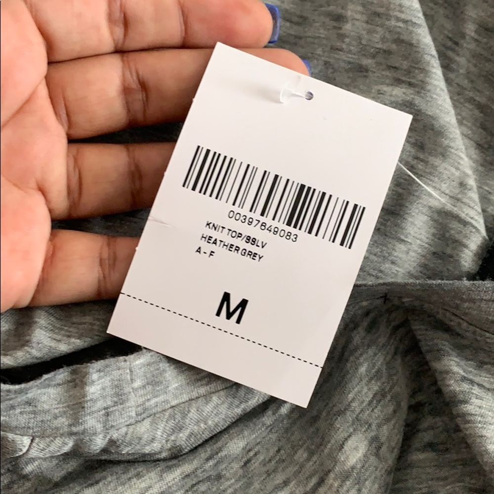 Gray Ruched T-Shirt - Picture 3 of 3